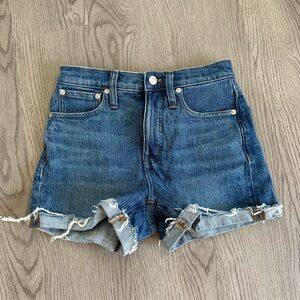 Madewell high-rise denim shorts